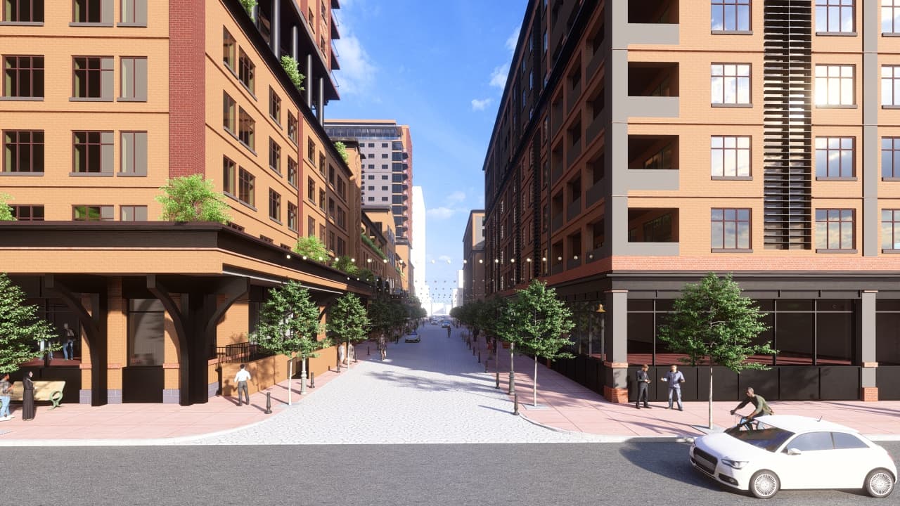 rendering of project site